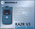 Flash Portfolio Banner - Motorola RAZR V3 Cosmic Blue