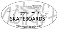 Adrift Skateboards Logo Bumper Sticker