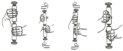 Finger Rotation - Adjust STIK to low tension setting. Hold the STIK vertically with just your fingers and thumbs, not your palm. Rotate the grips against each other, without using your wrists and without letting go of the grips, and then rotate in the opposite direction.